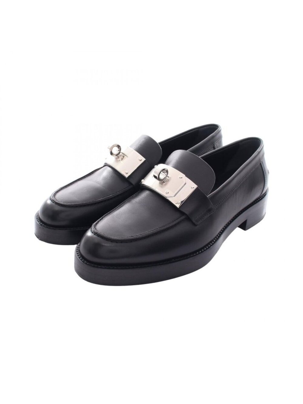 Hermes Loafers Hot Kelly Buckle Leather